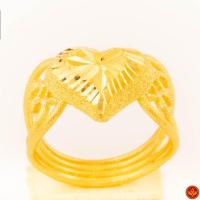 ราคา LSW แหวนทองคำแท้ 2 สลึง (7.58 กรัม) ลายหัวใจข้างฉลุ 2 ก้านคู่ RD-119 (25355048656)