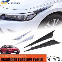 ราคา XM สําหรับ 2022 Honda Civic FE ไฟหน้าคิ้วเปลือกตาฝาครอบสติกเกอร์ 11th Civic ไฟหน้าฝาครอบ Trim อุปกรณ์เสริมภายนอก (42665505059)
