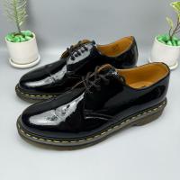 ราคา SZ.42 Dr.Martens 1461 BlackPatent (หนังแก้ว) มือสองของแท้ รองเท้าหนัง Oxford สีดำ (25937804343)
