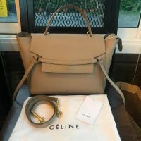 ราคา Celine mini belt bag y.2015 light taupe มือสองของแท้ (3603810707)