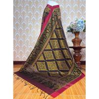 ราคา ผ้าไหมมัดหมี่ ผ้าไหมแท้ทอมือ งาน 6 ตะกอ ไหมบ้านสาวมือ ลายโคมดารารัตน์ พื้นสีน้ำตาลเม็ดมะขาม (26188821008)