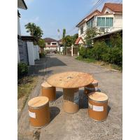 ราคา ชุดเฟอร์นิเจอร์ ถังกระดาษ (4+1) โต๊ะด้านบนมีไม้เสริมเก้าอี้เปิดเก็บของข้างในได้ (2898122879)