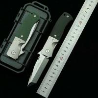 ราคา LEMIFSHE New CQC7 Folding Knife AUS-10 Blade Titanium/Micatta Handle Outdoor Camping Hunting Kitchen Survival Pocket EDC (42167489633)