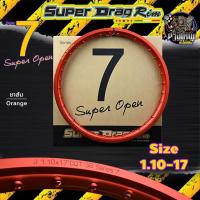 ราคา (ขายเป็นวงนะครับ) วงล้อSUPER DRAG RIM ล้อซุปเปอร์แดร็กริม วงล้ออลูมิเนียม Series7 Super Open สีชาส้ม (9698020359)