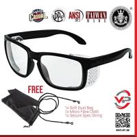 ราคา ความปลอดภัย GUARD S-168 SAFETY GLASSES S168 SPEC SAFETY ANSI Z87 100% UV OUTDOOR ALA HOLBROOK BLACK GLOSS CERMIN MATA KERJA (22168860538)
