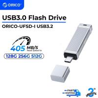 ราคา Orico USB แฟลชไดรฟ์ USB 3.0 ไดรฟ์ปากกา 128GB 256GB 512GB แฟลชไดรฟ์โลหะ ความเร็วสูง flashdrive Pendrive Memory Stick (UFSD-I) (19530431015)