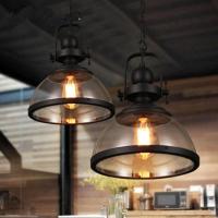 ราคา โคมระย้าแก้วสไตล์อุตสาหกรรมย้อนยุค, โคมไฟเพดานเหล็กคาเฟ่ร้านอาหารอเมริกัน, โคมไฟจี้ตกแต่งโปร่งใสสร้างสรรค์ (29091124429)