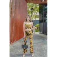 ราคา ชุดเซตเกาะอก กางเกง ผ้าเนื้อดี (3553917808)