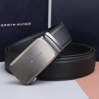 ราคา Tommy Hilfiger ผู้ชายเข็มขัดแฟชั่นลำลองอัตโนมัติหัวเข็มขัดผู้ชายเข็มขัดสีดำสองด้านที่มีจำหน่าย (22764934588)