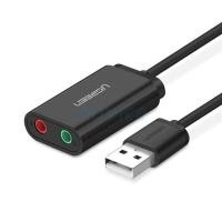 ราคา UGREEN รุ่น 30724 การ์ดเสียง Sound Card AUX 3.5mm แปลงสัญญาณเสียงและไมโครโฟน (19984924759)