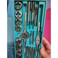 ราคา ชุดต๊าปเกลียว ทำเกลียว ต๊าปเกลียว 20ชิ้น M3-M12 ชุดด้ามต๊าป ชุดทำเกลียว ชุดต๊าปเกลียวมือ (28671198786)