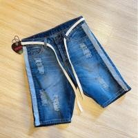 ราคา กางเกงยีนส์ขาสั้นแถบทูโทน (13295090076)