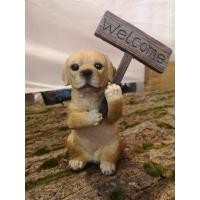 ราคา ตุ๊กตา​เรซิ่น​ลาบราดอร์ ถือป้าย Welcome​ ขนาด 19 * 14 * 26 cm (7746305663)