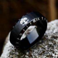 ราคา แหวนผู้ชาย แหวนวินเทจ แหวนเหล็กไทเทเนียมสำหรับชายและหญิง ออกแบบลาย Tree of Life ในสไตล์ไวกิ้ง มังกร Nordic ร่วมสมัย กับลาย Rune โบราณ ไม่ซ้ำใคร (41219448629)