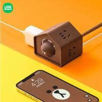 ราคา อะแดปเตอร์ปลั๊กพ่วง ลายการ์ตูน Line Friends Kawaii BROWN CONY SALLY CHOCO น่ารัก ของขวัญ สําหรับบ้าน ท่องเที่ยว (24205937170)