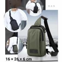 ราคา กระเป๋าคาดอก haoshuai ของแท้ กันน้ำได้ดี กระเป๋าสะพาย (22256597090)