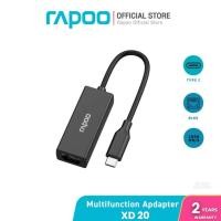 ราคา Rapoo USB-C Multi functional docking station (#RJ45) USB-CtoLan Model : XD20 (41803612796)