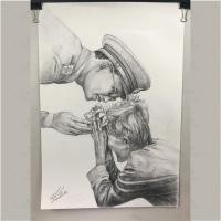 ราคา ภาพวาดในหลวงรัชกาลที่ 9 R-09-104 ในหลวงกับยายตุ้ม (12498539139)