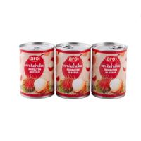 ราคา เอโร่ เงาะในน้ำเชื่อม 565 ก. x 3 กระป๋อง Aro Rambutan In Syrup 565g x 3 (41517879364)