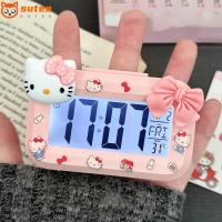 ราคา Sutee นาฬิกาปลุกการ์ตูน พร้อมไฟกลางคืน นาฬิกาดิจิตอล LED ขนาดเล็ก มัลติฟังก์ชั่น Sanrio Hello Kitty นาฬิกาปลุกแมว Kitty ห้องนอนเครื่องประดับข้างเตียง (28581250124)