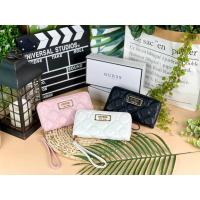 ราคา กระเป๋าเงินใบยาว กระเป๋าสตางค์ Guess Front Logo Wallet กระเป๋าเงินวัสดุหนังเดินด้ายตัวอักษรแบรนด์ (27984778433)