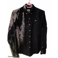ราคา เสื้อเชิ้ตแขนยาว Lac.oste สีดําแท้ ไซส์ 95 (41408821458)