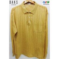 ราคา DAKS LONDON แท้ เสื้อยืดโปโลแขนยาวสปอต (682501385)