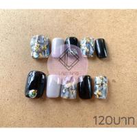 ราคา LLN-54 เล็บเจลแท้ ลายเปลือกหอยผสมหินอ่อน โทนสีขาวดำ (เลือกเปลี่ยนโทนสีได้) (13204856866)
