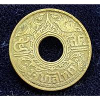 ราคา 5 สตางค์ ลายบัวกนกแข้งสิงห์ 2484 เนื้อเงิน ผ่านใช้ ST5-18 (11099659428)