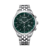 ราคา นาฬิกาข้อมือ Citizen Eco-Drive chronograph Stainless Steel Green AT2149-85X (28937779250)