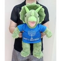 ราคา ตุ๊กตาไดโนเสาร์บิ้วอะแบร์ + เสื้อบิ้วแท้ รุ่น Build A Bear Triceratops Green Dinosaur ขนาด 18 นิ้ว (23540405640)