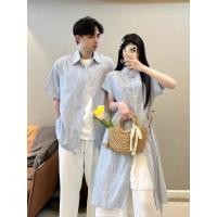ราคา ชุดคู่รักชุดเสื้อเชิ้ตและกางเกงขาสั้นสําหรับผู้ชายชุดเดรสผู้หญิง - เหมาะสําหรับวันหยุดฤดูร้อน (43665168715)