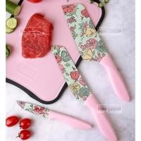 ราคา มีด มีดทำครัว ชุดมีทำครัว มีดสีชมพู 7 ชิ้น (5553828791)