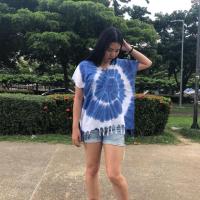 ราคา แบบมาใหม่ เสื้อคอกะเหรี่ยง ผ้ามัดย้อม ก้นหอย (4600346829)