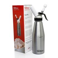 ราคา DELISIO Whipping Cream Bottle ขวดทำวิปครีม 1 ลิตร (หัวอลูมิเนียม) สีเงิน (28329355776)