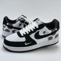 ราคา Nike Air Force 1 Low 07 x BURBRRY สีดำและสีขาวแอร์ฟอร์ซวัน Small Hook Graffiti รองเท้าผ้าใบ (28080032941)
