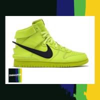 ราคา รองเท้า Nike Dunk High x AMBUSH Flash Lime รับประกันของแท้ (3396099970)