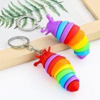 ราคา ♞,♘,♙Creative Decompression Slug จี้น่ารักกระเป๋าการ์ตูนจี้ Caterpillar พวงกุญแจพวงกุญแจรถ (25576487588)