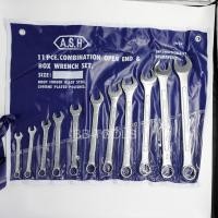 ราคา ASAHI ชุดแหวนข้าง 11ชิ้น เบอร์หุน 3/8"-1" ชุดประแจ ประแจชุด ชุดเครื่องมือ ชุดแหวนข้างปากตายข้าง 11 ตัว MADE IN JAPAN (24013463634)