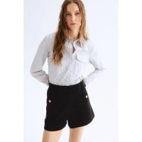 ราคา H&M(เอชแอนด์เอ็ม) กางเกงขาสั้น Interlock ผู้หญิง 1282891_1 (42952153260)