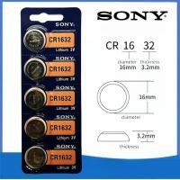 ราคา ของแท้ CR1632 ถ่านกระดุม SONY รุ่น CR2032 / CR2025 / CR2016 / CR1632 / CR1620 / CR1616 / CR1220 3V Lithium Battery (43400900445)