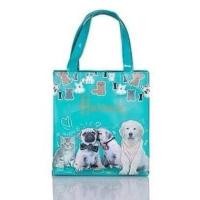 ราคา กระเป๋าถือ ของแท้ กันน้ำ Harrods London Top-handle Shopping Bag กระเป๋า Shopping (28184630122)