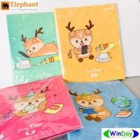 ราคา แฟ้ม ตราช้าง ตราช้าง ฟันนี่เดียร์ แฟ้ม 2 ห่วง A4 คละสี (12433597130)