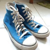 ราคา Converse รองเท้าคอนเวิร์สหุ้มข้อ น้ำเงิน (625484584)