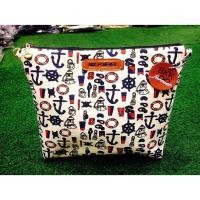 ราคา กระเป๋าผ้า bkkforever รุ่น 085 สีขาว ลายสมอเรือ (1904883251)