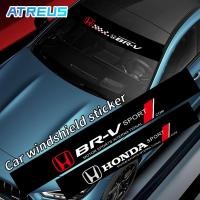 ราคา สําหรับ Honda BRV สติกเกอร์ บังแดด ติดรถ สติกเกอร์รูปลอก กันน้ํา สําหรับติดตกแต่งกระจกหน้ารถยนต์ สติ๊กเกอร์บังแดด ฟิล์มบังแดด คาดกระจกหน้า​ ฟิล์มติดรถ สติ๊กเกอร์ ติดรถยนต์ (42703080496)