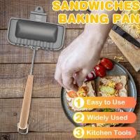 ราคา ถาดอบแซนวิชสองด้าน Non-Stick Toast ไข่เจียวถาดอบทําความสะอาดง่ายทนอุณหภูมิสูงใช้แก๊สหม้อหุงข้าวครัวเครื่องมือ (42851231320)