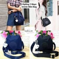 ราคา Sale! *ส่งฟรี ems. ของแท้ พร้อมส่งค่ะ* Kipling 2Ways Immin Mini Bucket Bag (6559500308)