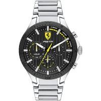 ราคา Scuderia Ferrari Pista 0830854 multifunction watch with black dial and steel strap (23619690424)