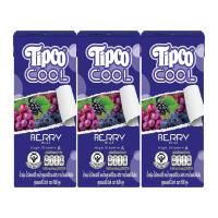 ราคา TIPCO Cool เบอร์รี่มิกซ์ ผสมน้ำผลไม้รวม 40% ขนาด 180 มล. แพ็ก X3 กล่อง (29529436903)